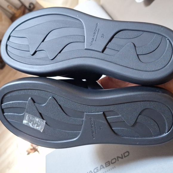 Black Leather Slides - Picture 4 of 8